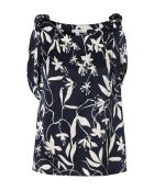 Marineblaue Bluse Raia