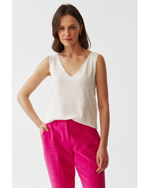Cremefarbene Nikala Strickbluse
