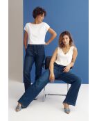 Cremefarbene Nikala Strickbluse