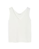 Cremefarbene Nikala Strickbluse