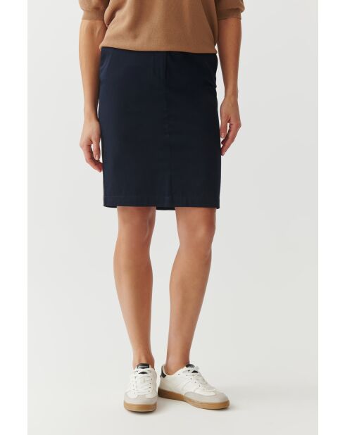 Marineblauwe katoenen rok Jana