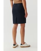 Marineblauwe katoenen rok Jana