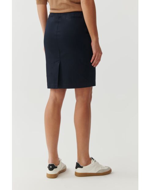 Marineblauwe katoenen rok Jana