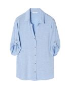 Chemise tricotée Teti 1 bleue