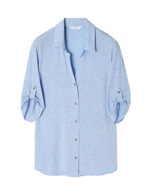 Chemise tricotée Teti 1 bleue