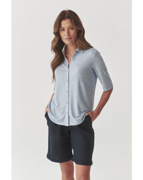Chemise tricotée Teti 1 bleue