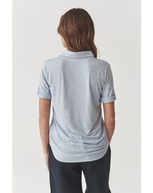 Chemise tricotée Teti 1 bleue