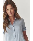Chemise tricotée Teti 1 bleue