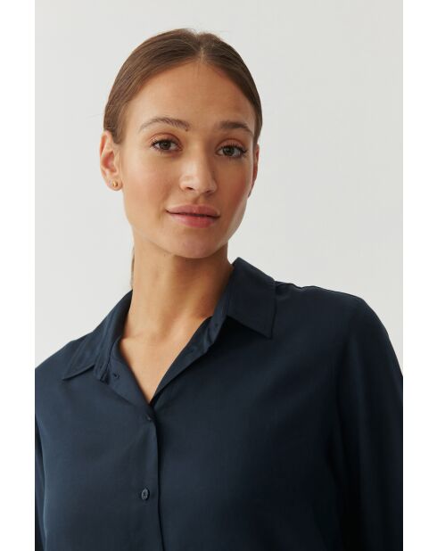 Marineblauw overhemd Malba 1