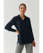 Marineblauw overhemd Malba 1