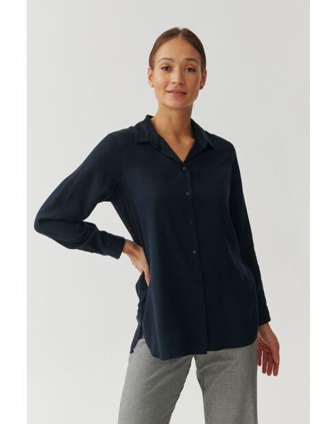 Marineblauw overhemd Malba 1