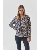 Middernachtblauwe blouse van Berko