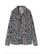 Middernachtblauwe blouse van Berko