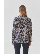 Middernachtblauwe blouse van Berko