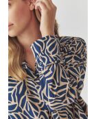 Middernachtblauwe blouse van Berko