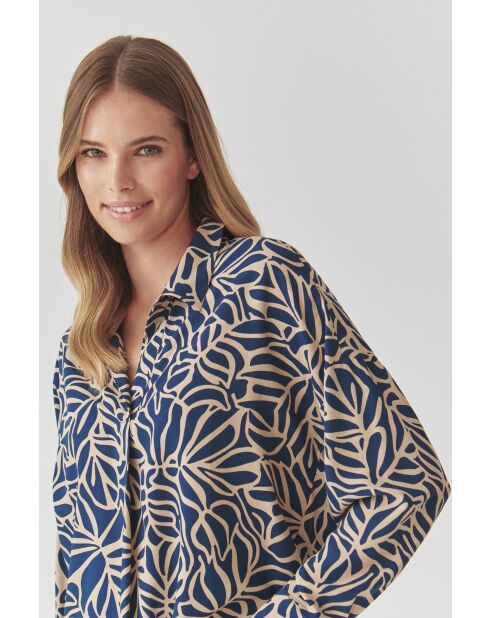 Middernachtblauwe blouse van Berko