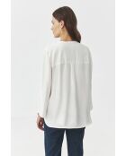 Cremefarbene Bluse Zao