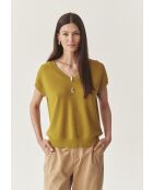 Groene gebreide blouse Ezalja