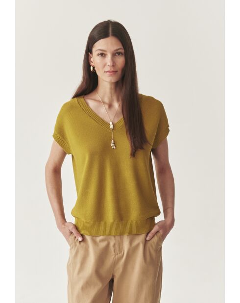 Groene gebreide blouse Ezalja