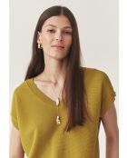 Groene gebreide blouse Ezalja