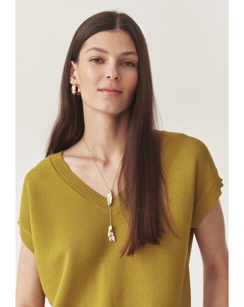Groene gebreide blouse Ezalja