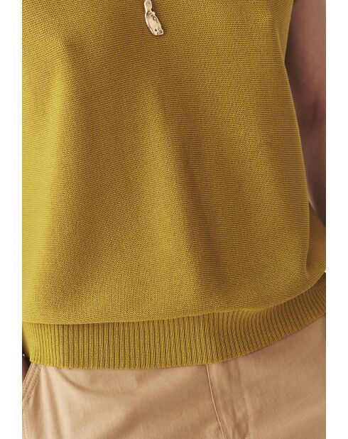 Groene gebreide blouse Ezalja