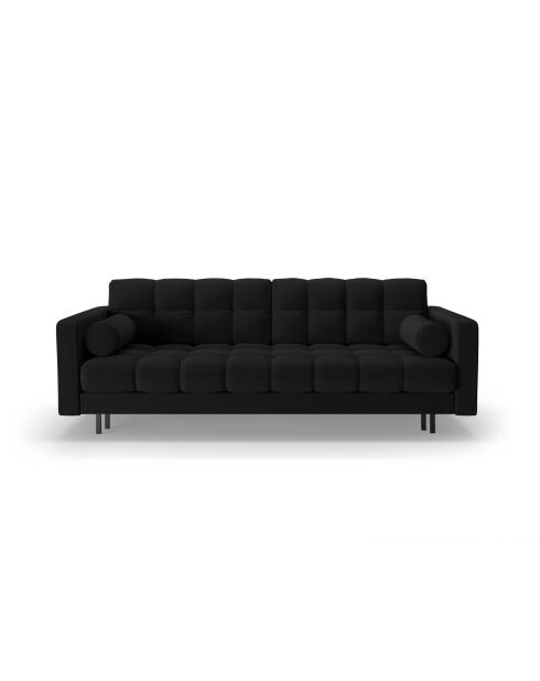 Bali 3-zits zwarte slaapbank met opbergbox - 222x84x105 cm