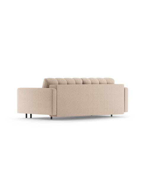 Bali 3-Sitzer-Ausziehsofa in Beige mit Stauraum — 222 x 84 x 105 cm
