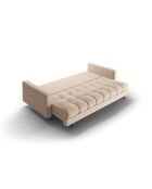 Bali 3-Sitzer-Ausziehsofa in Beige mit Stauraum — 222 x 84 x 105 cm