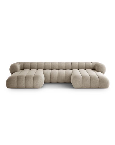 Koge Panoramasofa 6 Sitze dunkelbeige - 348x165x70 cm