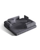 Kemi 3-Sitzer-Wandelsofa, Graphit, 206 x 95 x 70 cm