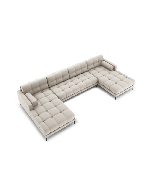 Bali 7-zits beige panoramabank - 383x185x75 cm