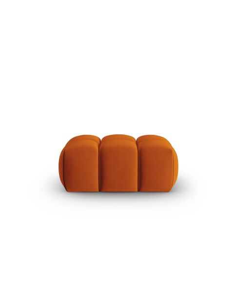 Velvet krukje Verona 1-zits terracotta - 60x85x40 cm