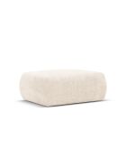 Pouf Matera 1 places beige clair - 86x68x40 cm