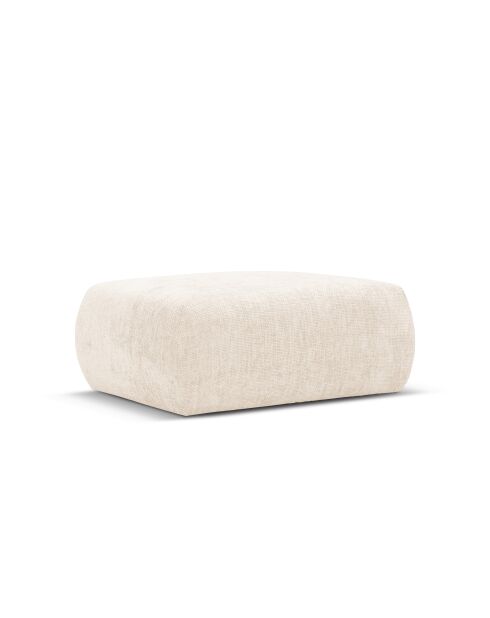 Pouf Matera 1 places beige clair - 86x68x40 cm
