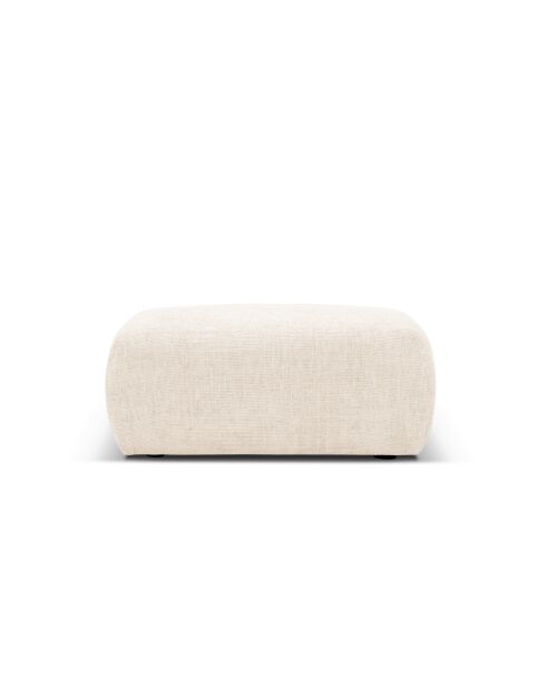 Pouf Matera 1 places beige clair - 86x68x40 cm