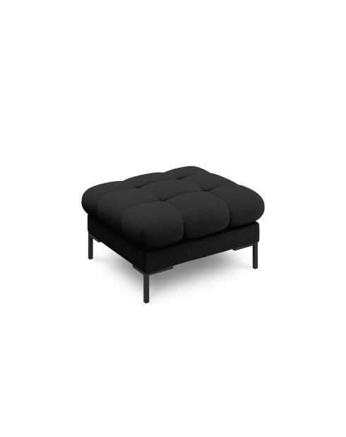 Pouf Bali 1 posto nero - 60x60x41 cm