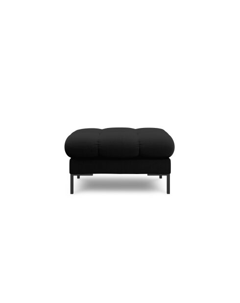 Pouf Bali 1 posto nero - 60x60x41 cm