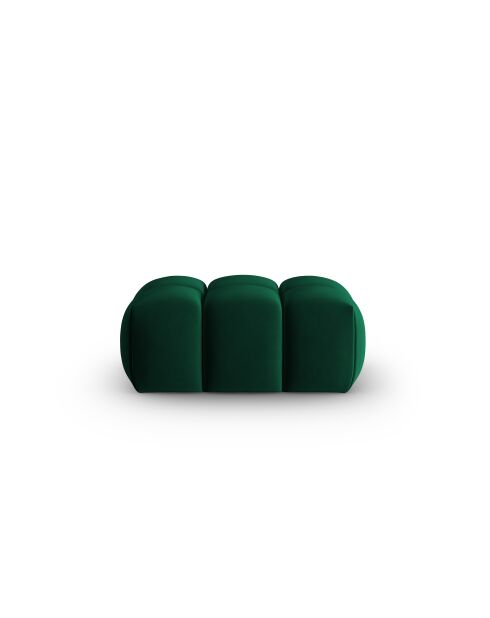 Verona fluwelen zitzak 1-zitsfles groen - 60x85x40 cm