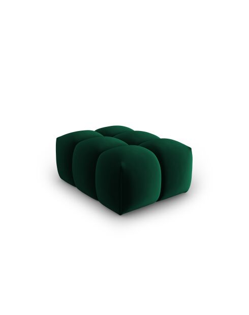 Verona fluwelen zitzak 1-zitsfles groen - 60x85x40 cm
