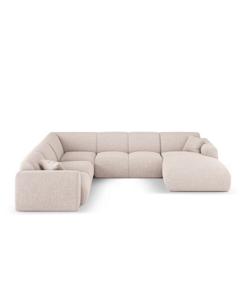 Beiges, offenes Panorama-Ecksofa von Nolio, 6-Sitzer, 342 x 252 x 72 cm