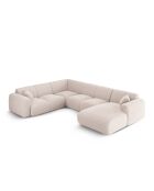 Beiges, offenes Panorama-Ecksofa von Nolio, 6-Sitzer, 342 x 252 x 72 cm