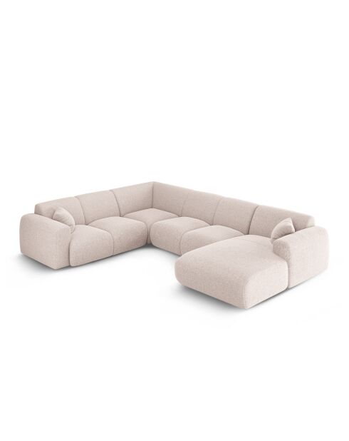 Beiges, offenes Panorama-Ecksofa von Nolio, 6-Sitzer, 342 x 252 x 72 cm