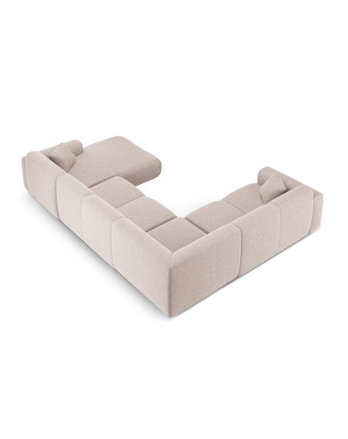 Beiges, offenes Panorama-Ecksofa von Nolio, 6-Sitzer, 342 x 252 x 72 cm