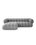 Divano angolare sinistro grigio chiaro a 5 posti Koge - 270x165x70 cm