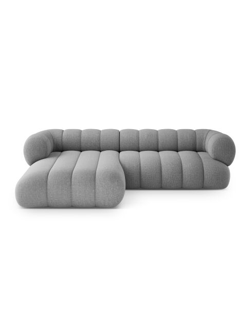 Divano angolare sinistro grigio chiaro a 5 posti Koge - 270x165x70 cm