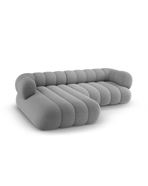 Divano angolare sinistro grigio chiaro a 5 posti Koge - 270x165x70 cm