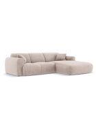 Divano angolare destro beige Nolio 4 posti - 260x170x72 cm