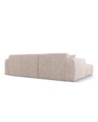Divano angolare destro beige Nolio 4 posti - 260x170x72 cm
