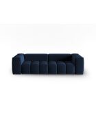 Canapé modulaire velours Verona 3 places bleu roi - 230x85x70 cm